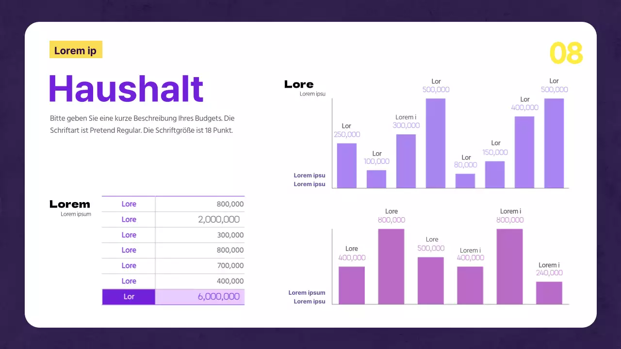 Kreativer musikalischer Vorschlag mit lila Hintergrund und Sternverzierungen