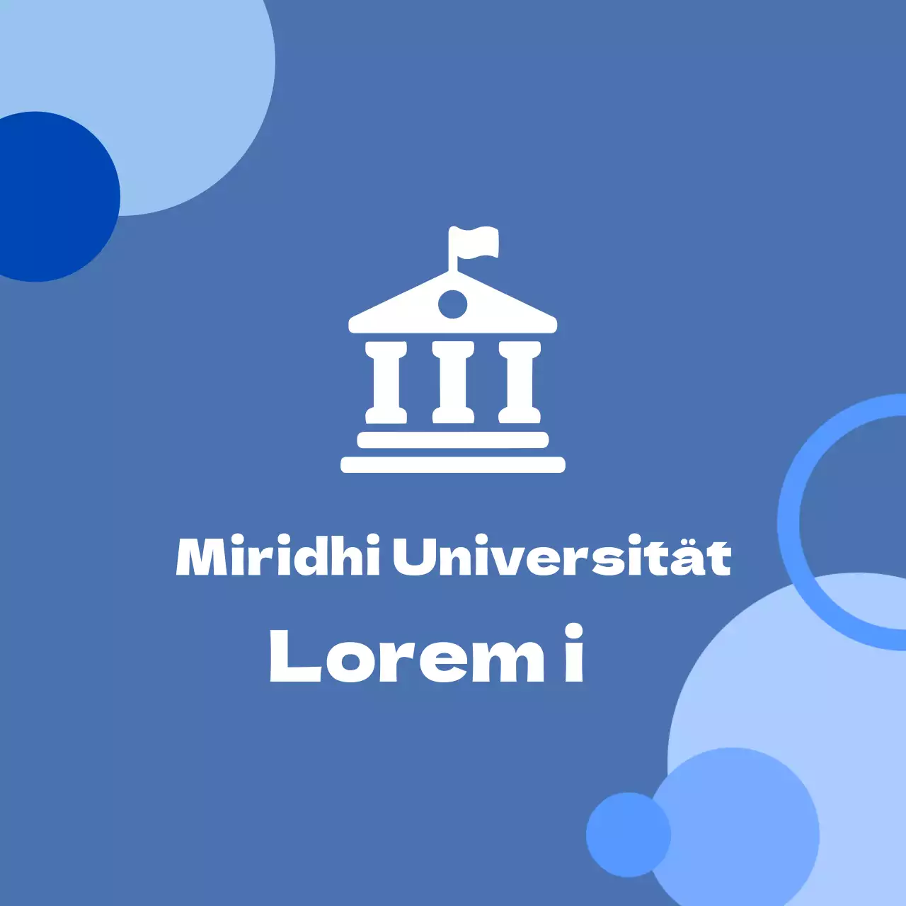 Balsaholz mit blauem Hintergrund und einem Logo, das die Schule darstellt.