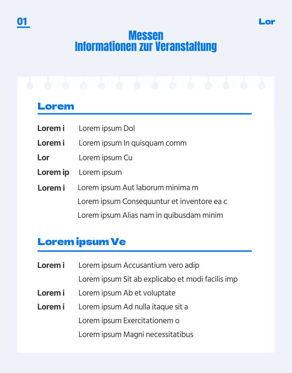 Eine blau gefärbte, trendige und junge Messe für Hochschulzulassungen (Detailseite)