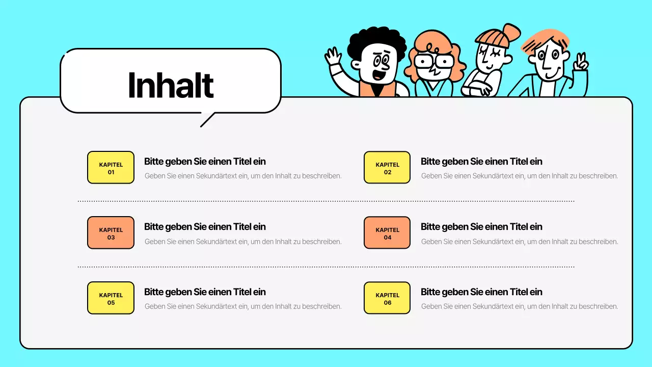 Marketingstrategien für niedliche Illustrationen in Mint und Gelb