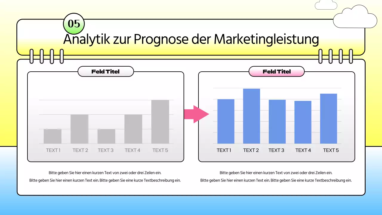Kitschiger Strategiebericht mit Urlaubskalenderkonzept