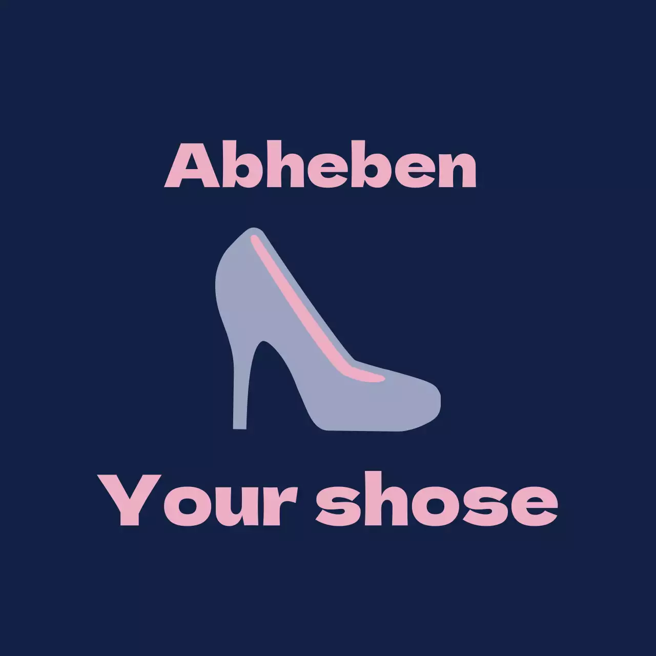 Ballettschuhe auf marineblauem Hintergrund mit einem Schild, das Sie auffordert, die Schuhe auszuziehen.