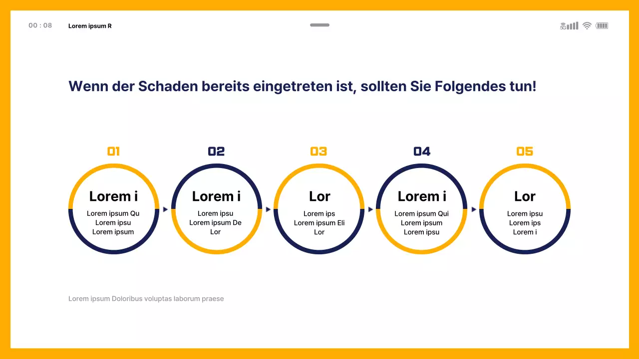 Theme zur Aufklärung über Finanzbetrug mit mobiler Vorlage