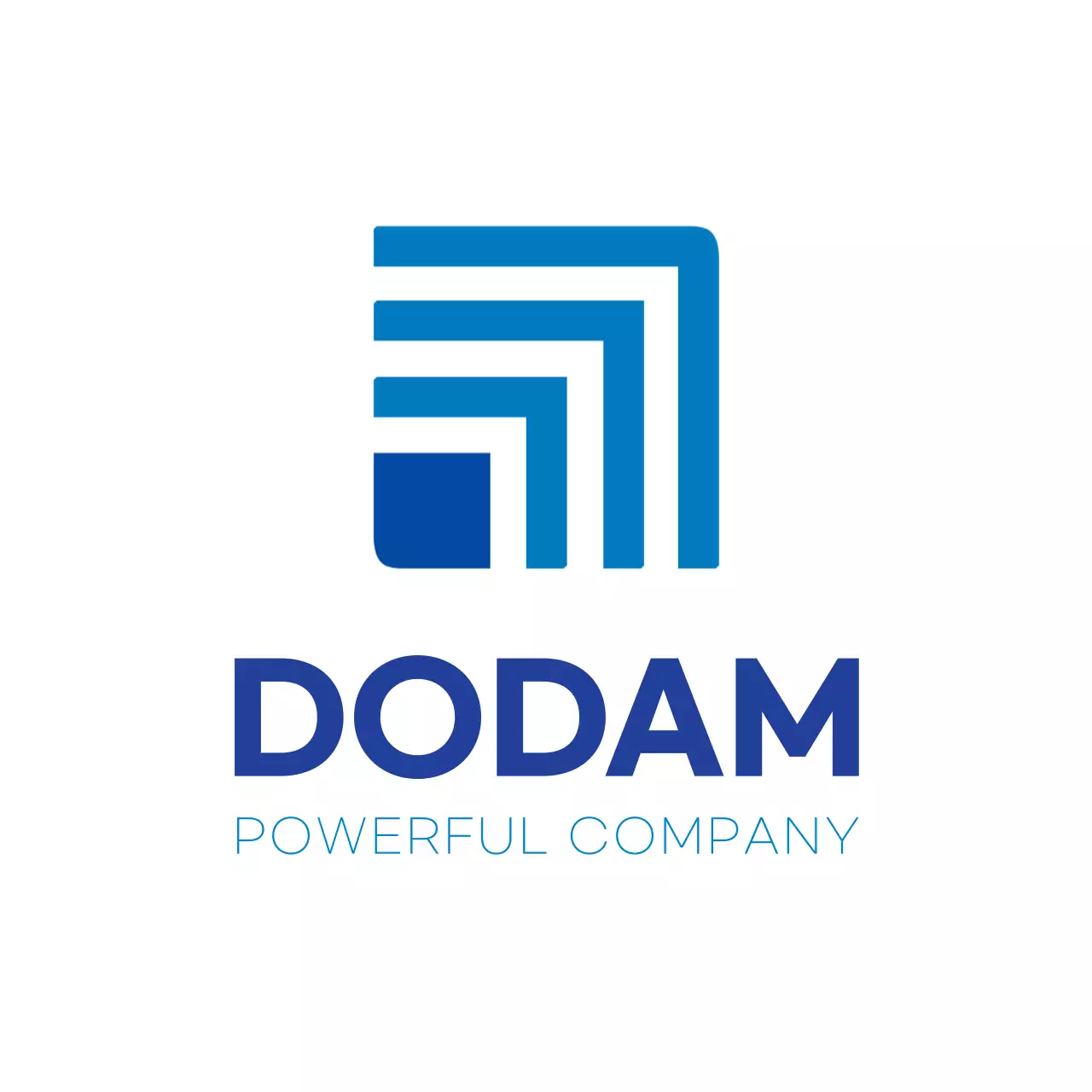 青 モダン 会社 ロゴ