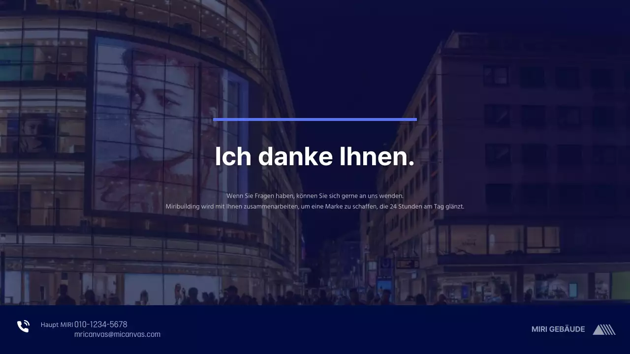 Ein sauberer, blauer Werbemittelvorschlag