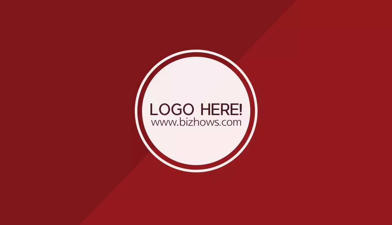 赤 シンプル ビジネス 名刺