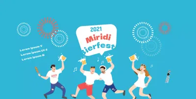 Werbung für das Blue Illustration Beer Festival