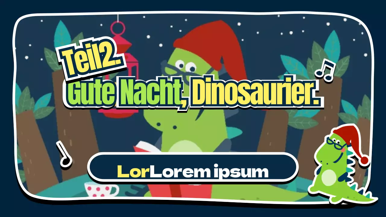Gute Nacht, Dinosaurier.