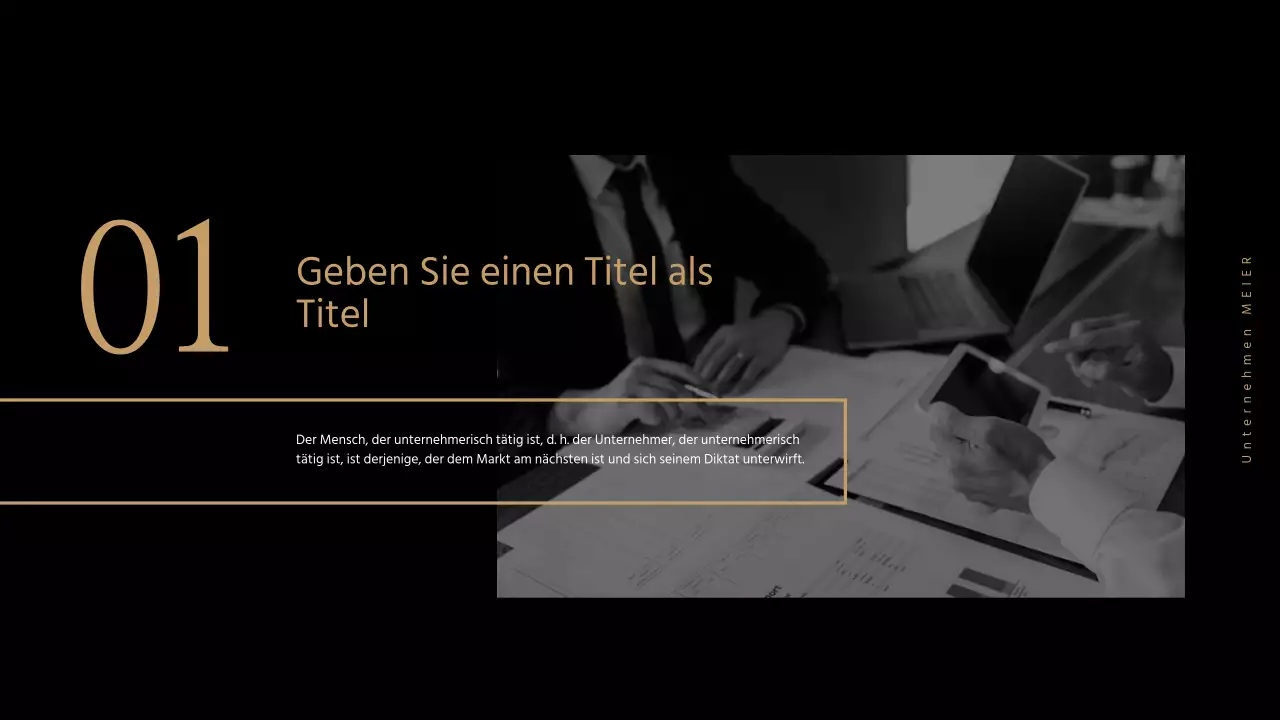 Geschäftspräsentationen