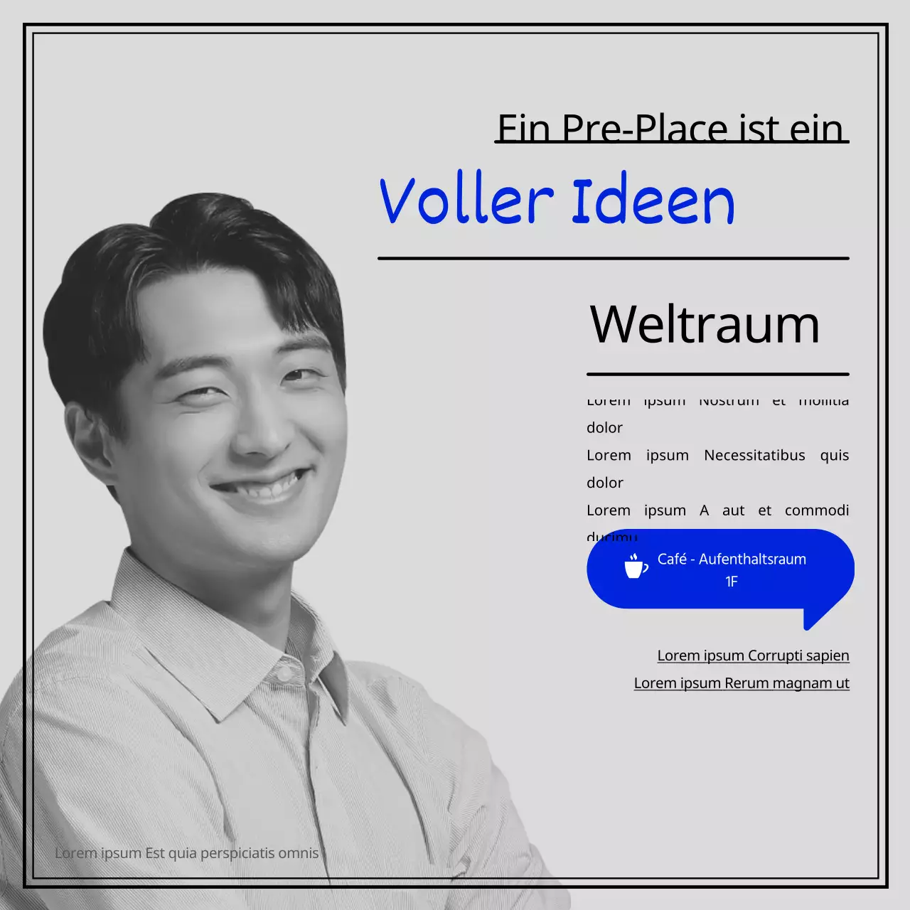 Einführung des Prestore-Raums, der das Image der blauen Jugend hervorhebt