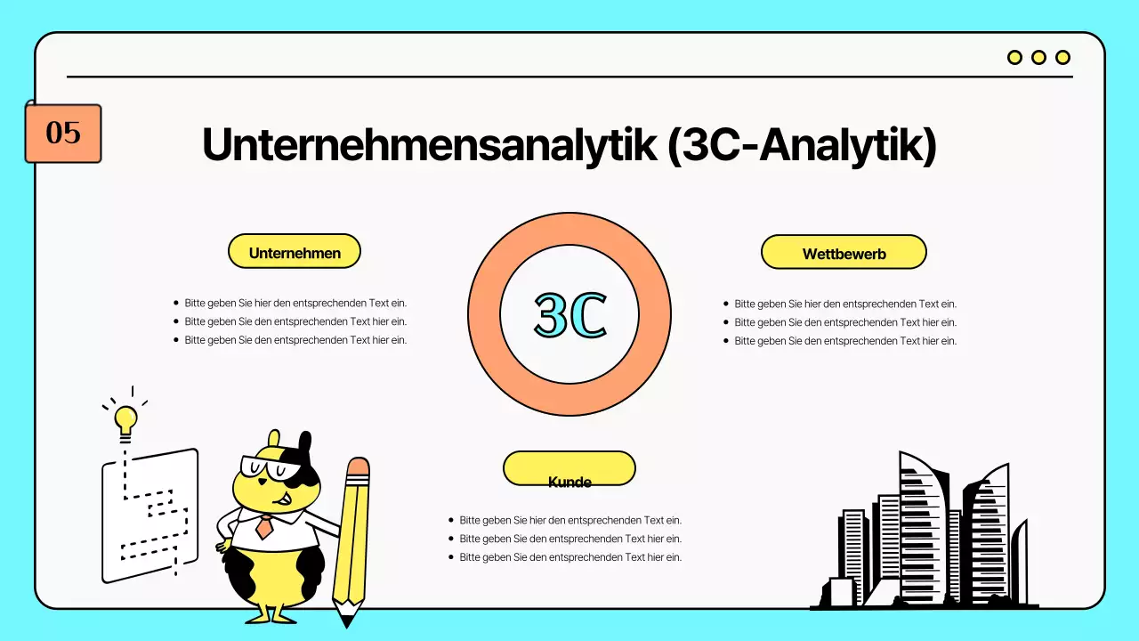 Marketingstrategien für niedliche Illustrationen in Mint und Gelb