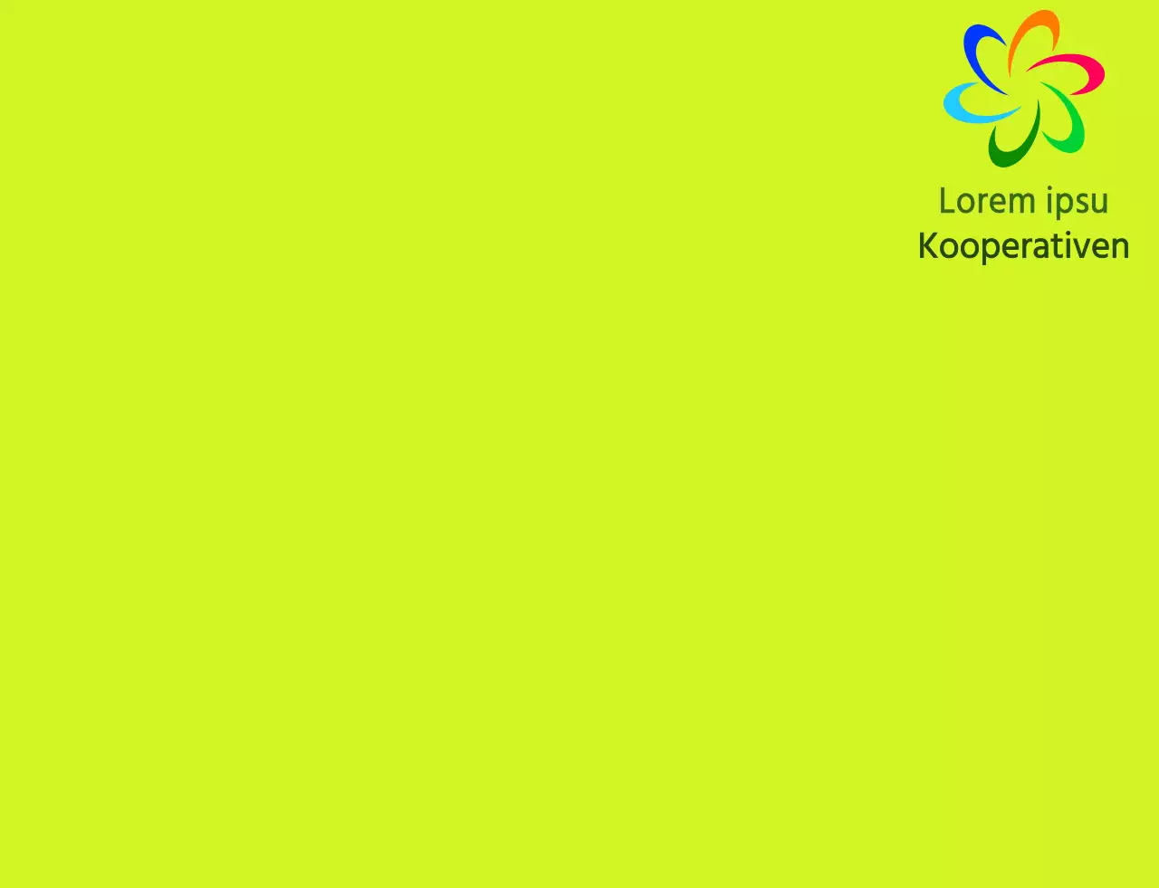 Modernes Symbol-Logo und Text-Logo in Kombination mit Chartreuse und farbenfrohem Farbschema für Mitarbeiter eines lokalen Lebensmittelgeschäfts