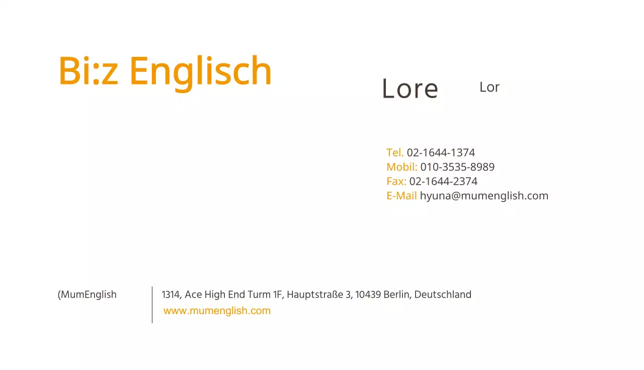 Nuschelndes Englisch