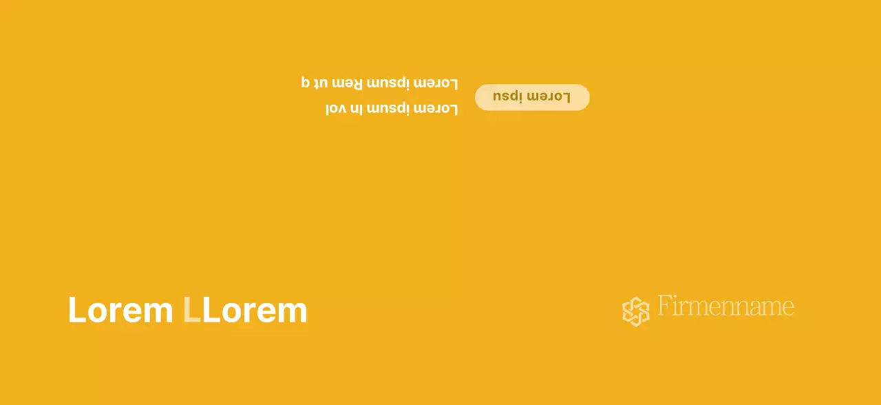Eine einfache nationale Versicherungswerbung mit gelbem Text