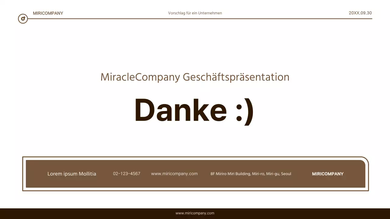 Einfacher Bericht mit brauner und weißer Textmarkierung