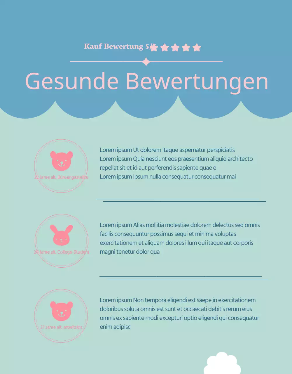 Ein Finanzierungsvorschlag für eine rosa und hellblaue Kuschelpuppe