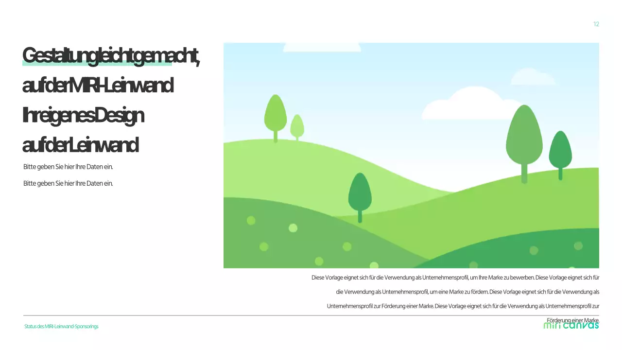 Einfaches Firmenprofil