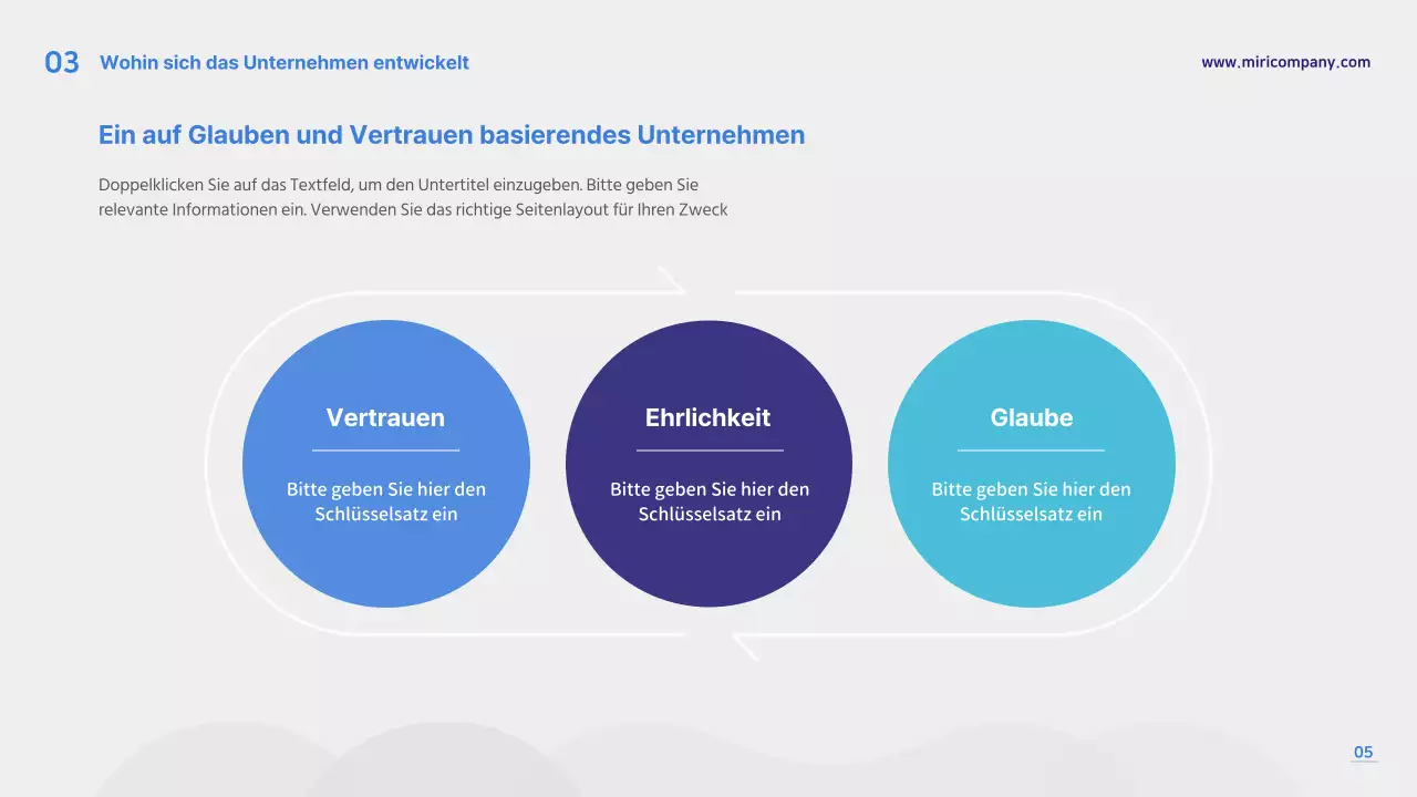 Blau & Grau Präsentationsvorlage