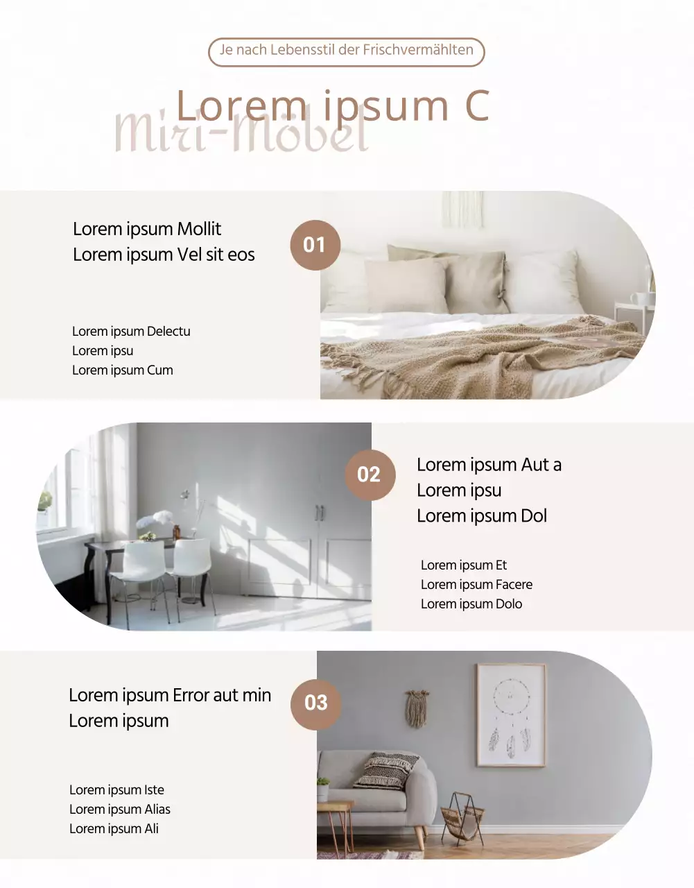 Hochzeitswoche in Beige