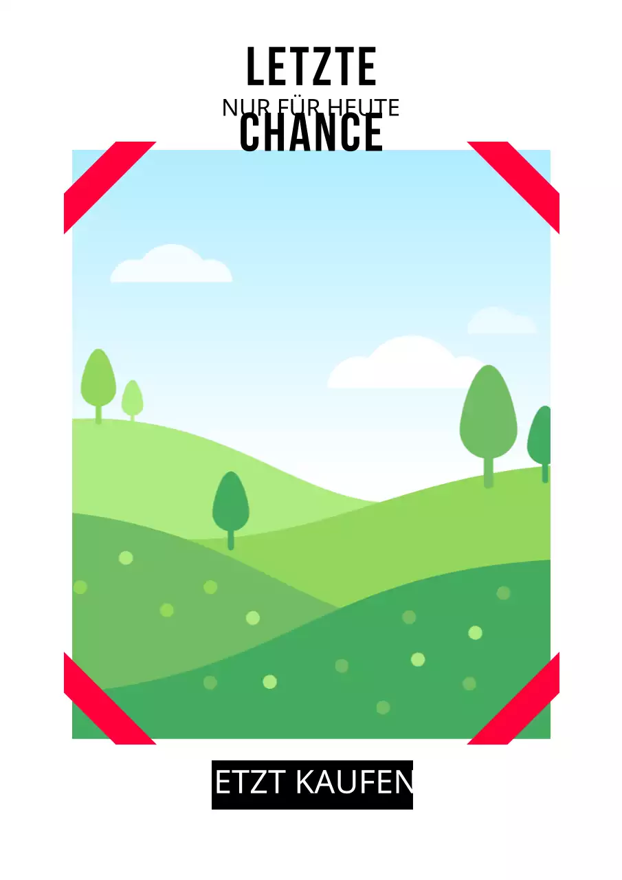 Verschiedene Layouts mit Fotos in Rot