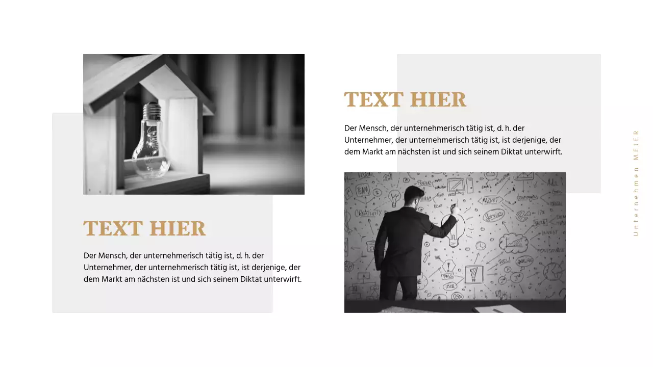 Geschäftspräsentationen