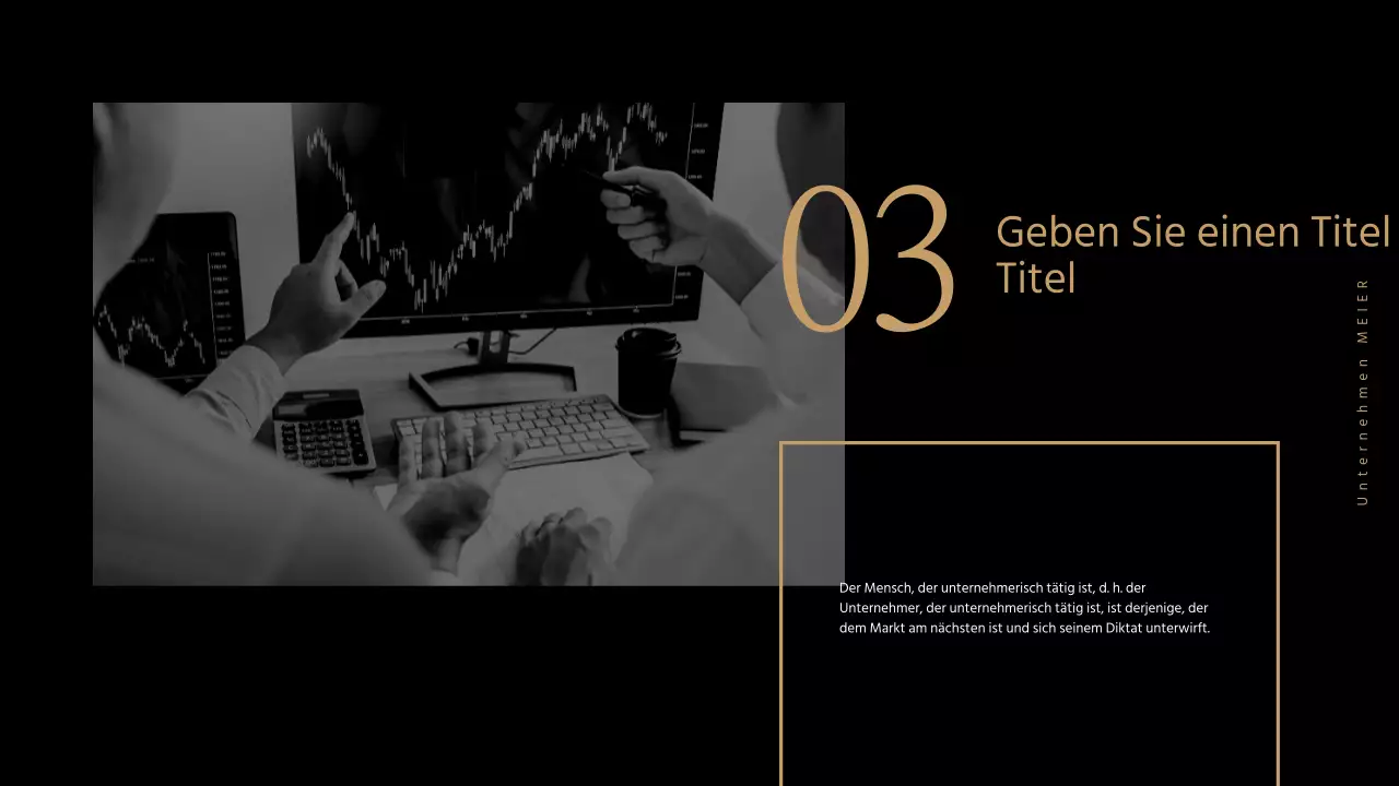 Geschäftspräsentationen