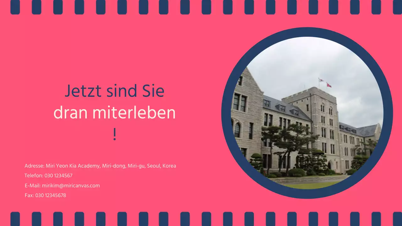 Cinemaconcept-Workshop in Marine- und Rosatönen