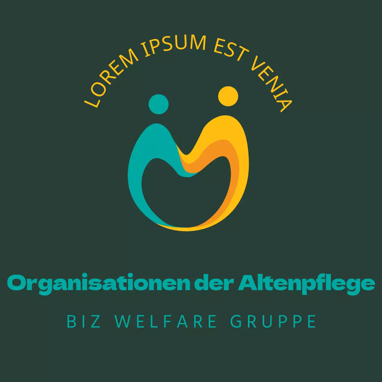 Entwerfen Sie eine Schürze mit dem Logo einer Wohlfahrtsorganisation für ältere Menschen