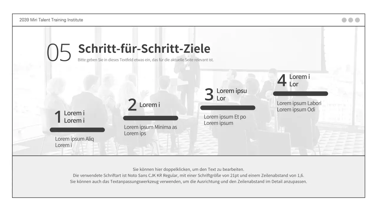 Angebot für ein maßgeschneidertes Schulungsprogramm für Unternehmen PPT von Grayton
