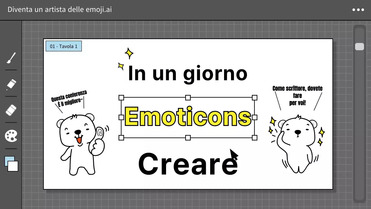 Creare emoji con simpatiche illustrazioni di design per le miniature di YouTube