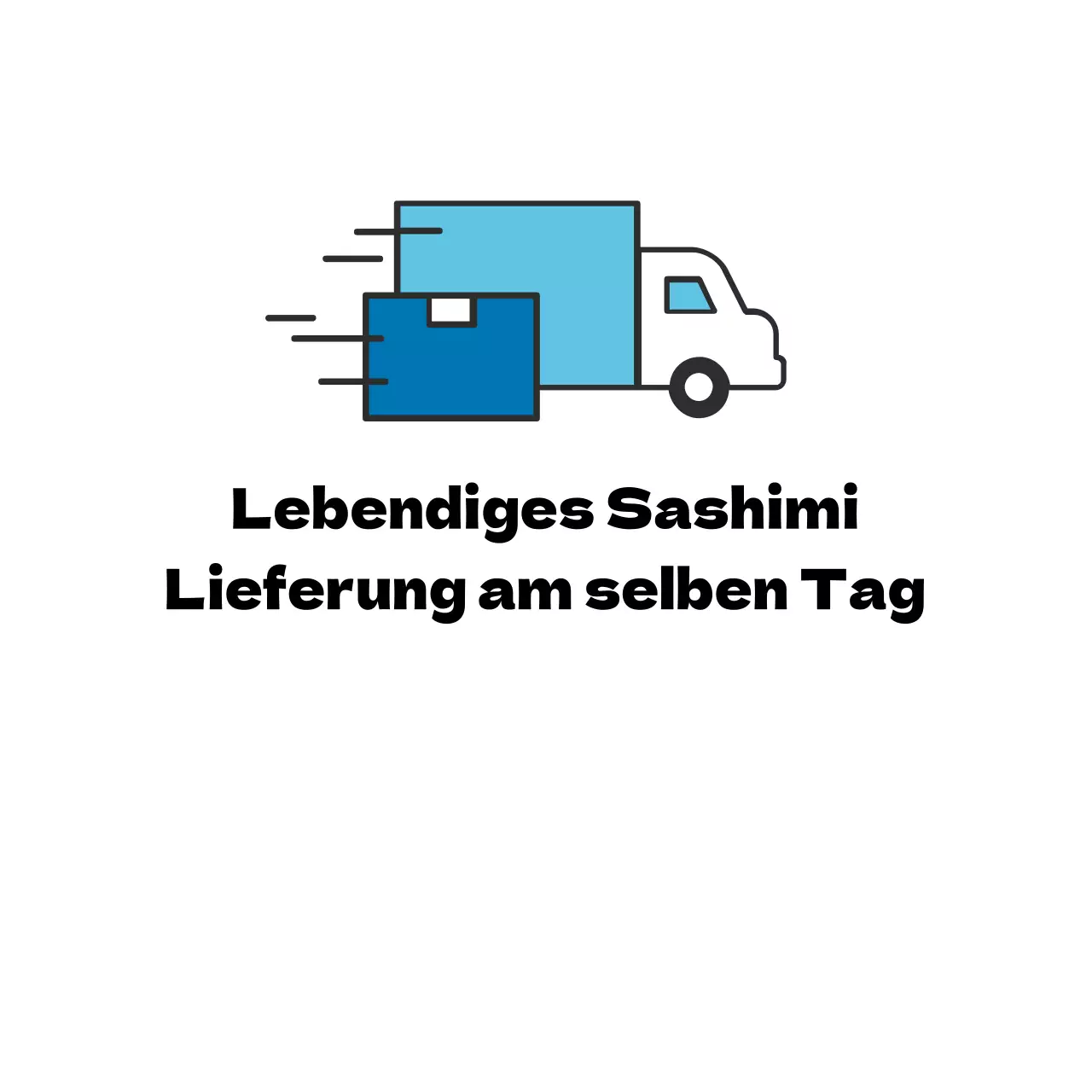 Lieferung von Meeresfrüchte-Sashimi am selben Tag