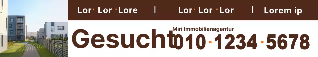Brauner Immobilienmakler gesucht