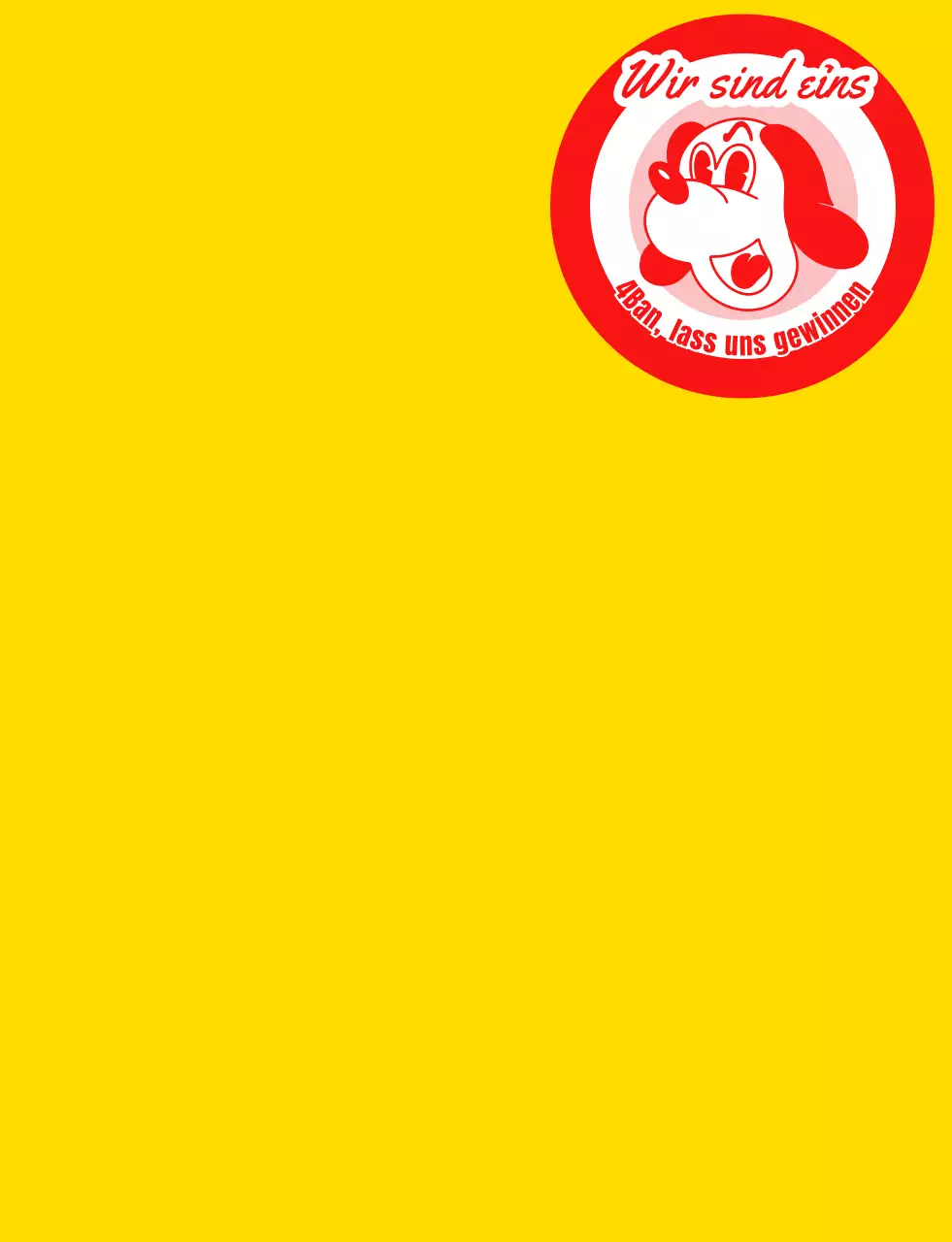 Schulgruppen-T-Shirt mit Welpen-Illustration in Gelb