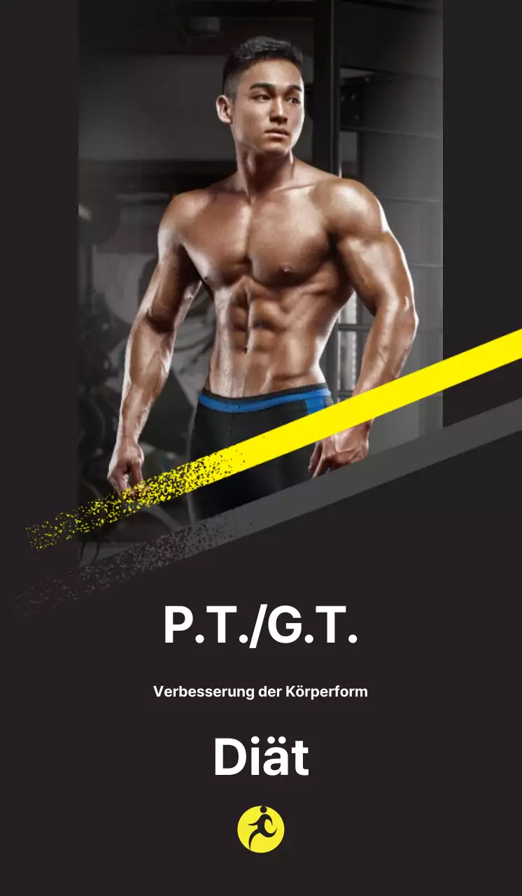 Gesundheitsveranstaltungen mit schwarzem und gelbem Hintergrund