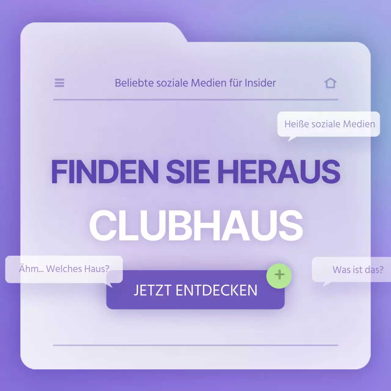 Sauberes Dateikonzept in Lila und Weiß, um Sie auf dem Laufenden zu halten