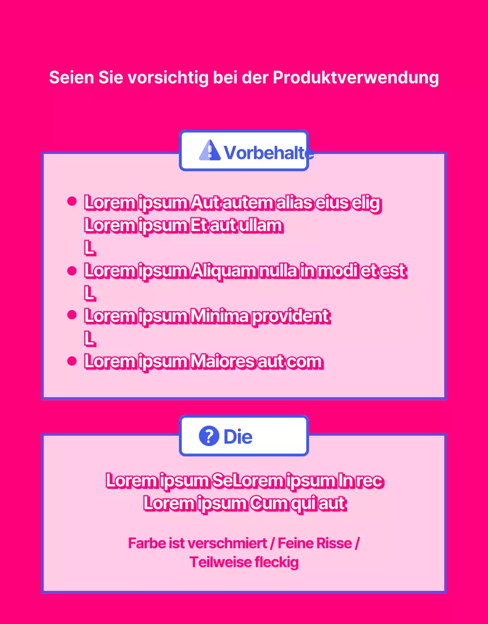Buntes, regenbogenfarbenes Werbematerial für die Kindergemeinde