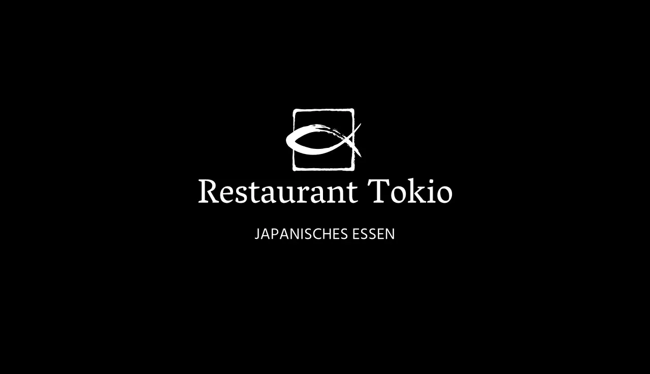 Schwarze Illustration Einfache Restaurant-Visitenkarte