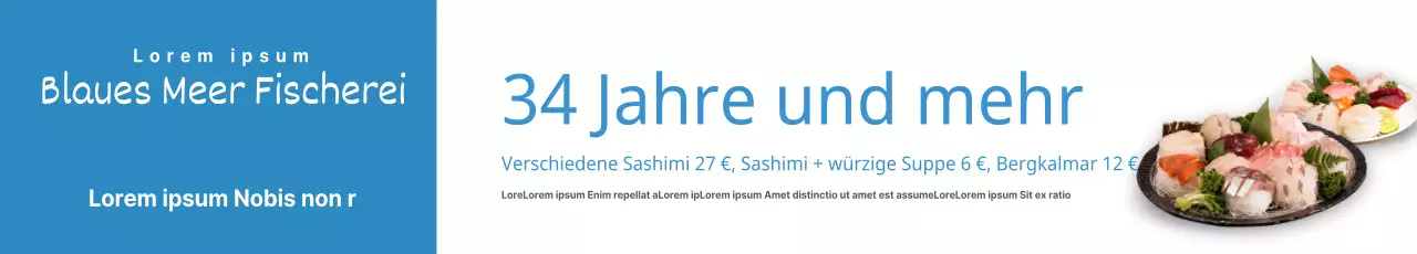 Blaues Meer Fischerei