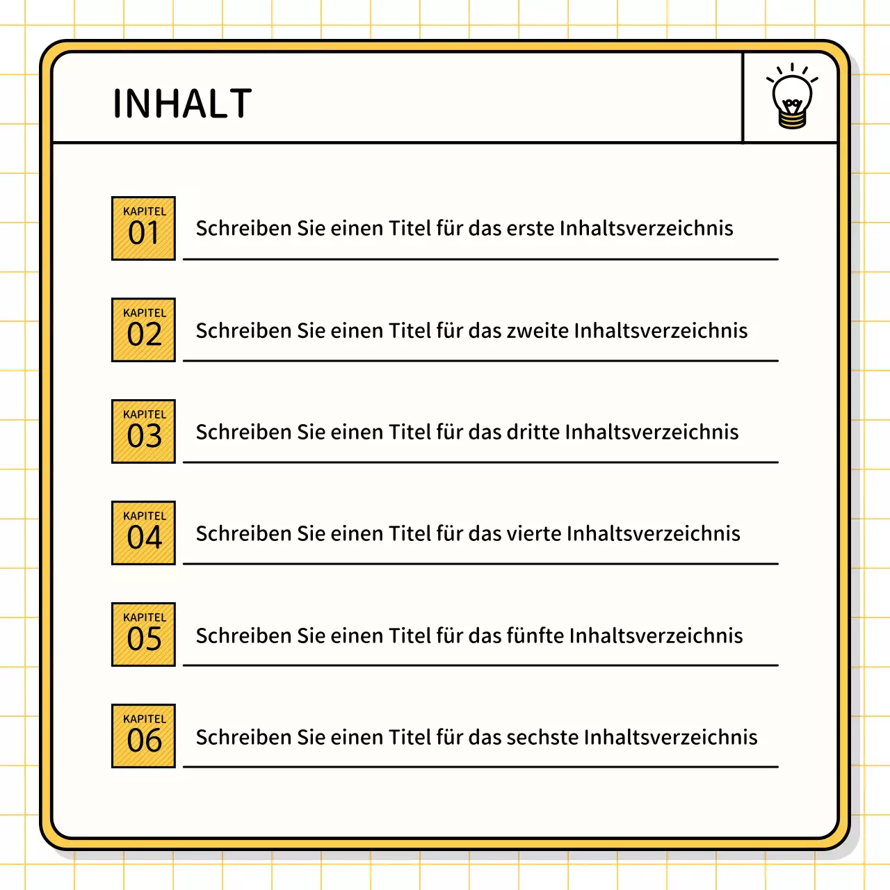 Basis-Präsentationsset in Gelb und Chartreuse