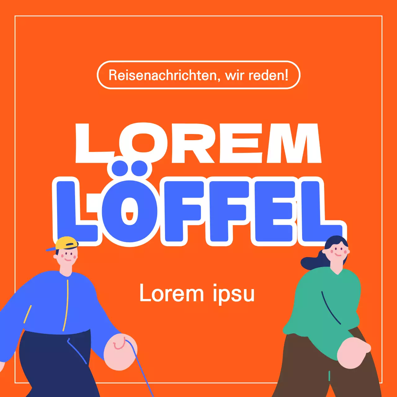 Ein minimalistischer Reiseführer für Fans von Orange und Blau