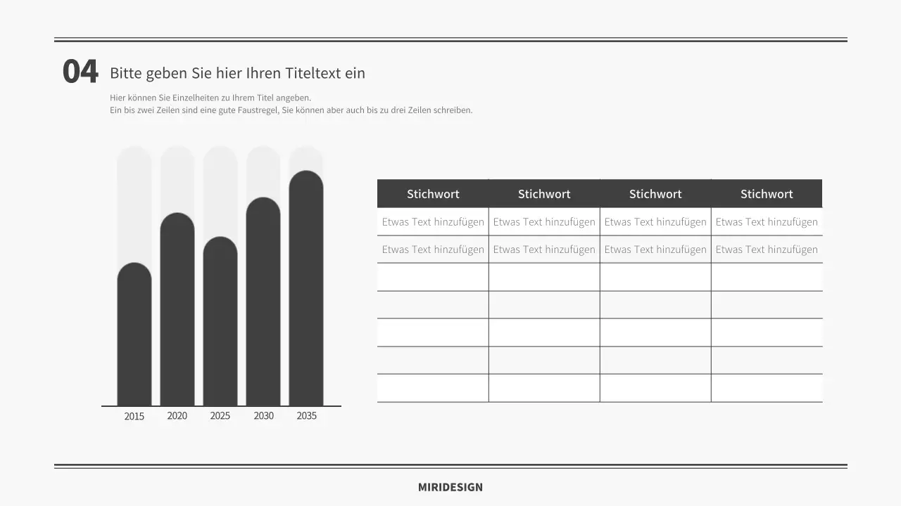 Einfache graue Präsentationsvorlage