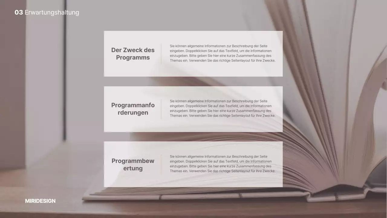 Einführung in das thematische Leseprogramm Brown