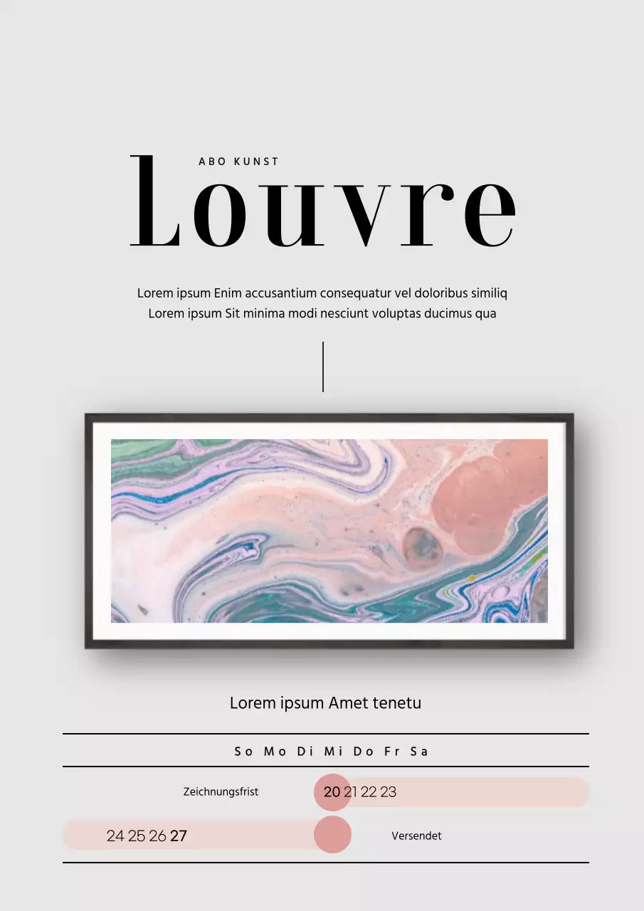 Hervorhebung von Bildern in Grau, um eine wiederkehrende Lieferung zu fördern