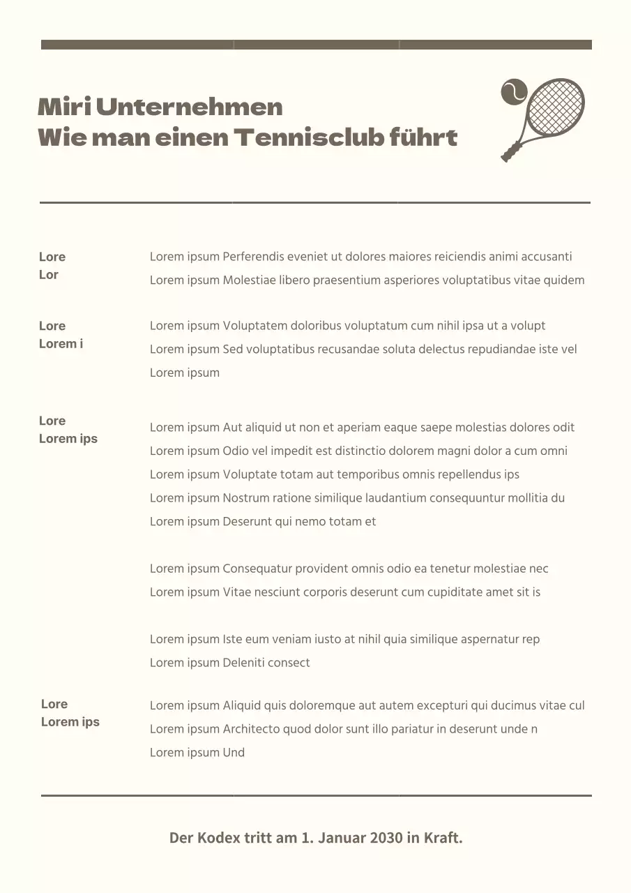 Wie man einen Firmenclub in gedeckten Brauntönen und hellem Gelb führt