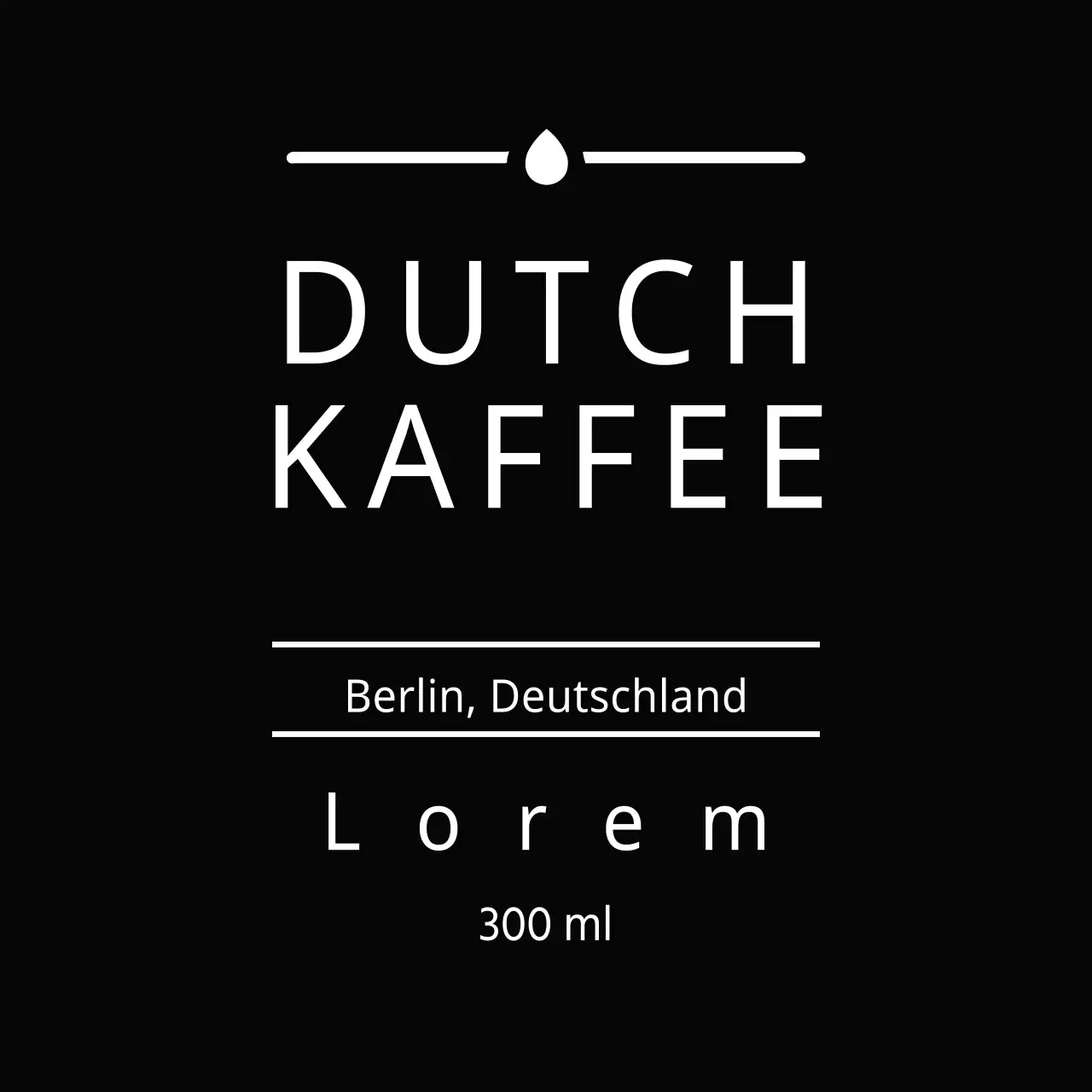 DUTCH COFFEE