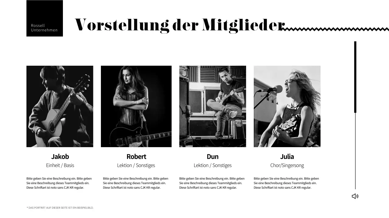 Eine einfache Gitarristenmappe in Schwarz