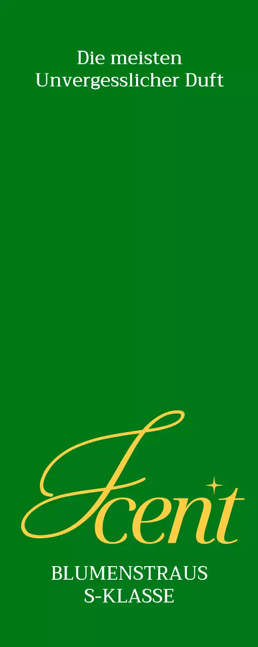 Einfache Blumenladenwerbung mit grünem und gelbem Text