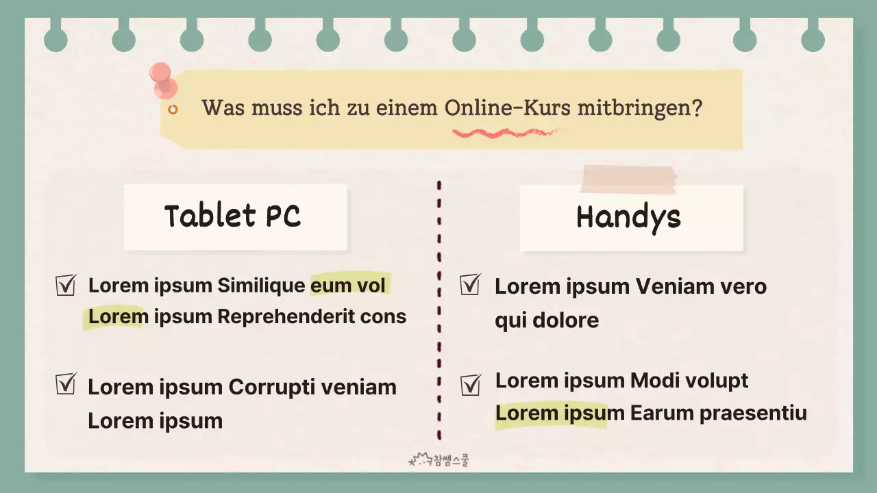 Online-Klassenzimmer-Etikette mit dem Konzept des gelben Zettels