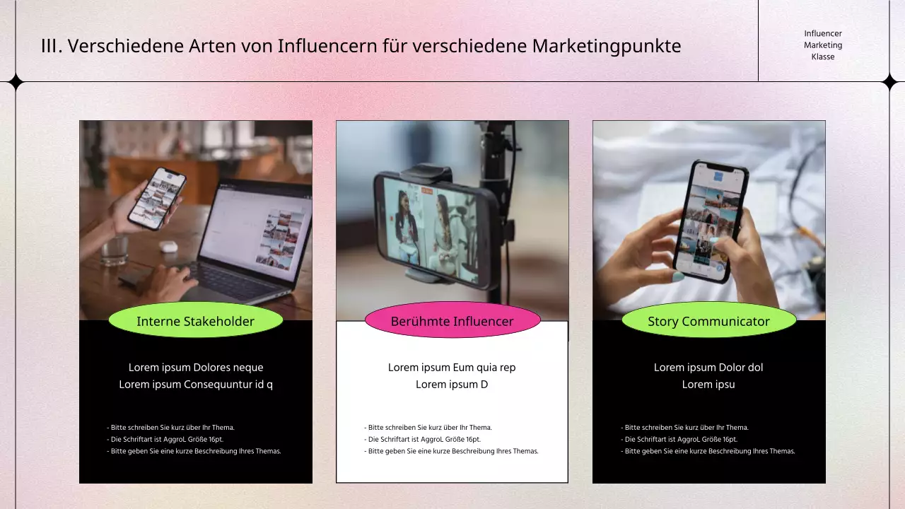 Eine kitschige Influencer-Marketing-Lektion in Pink und Chartreuse
