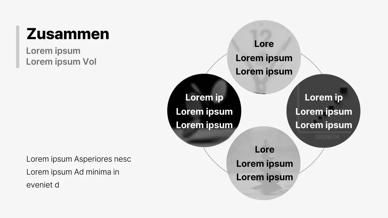 Ein modernes Geschäftsangebot in Schwarz und Weiß